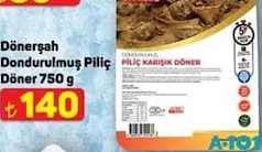 DÖNERŞAH DONDURULMUŞ PİLİÇ DÖNER 750 G